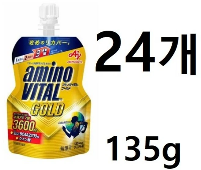 아미노바이탈 GOLD 에너지젤 3600mg 135g x 24개입 1박스, 24개 - 쿠팡