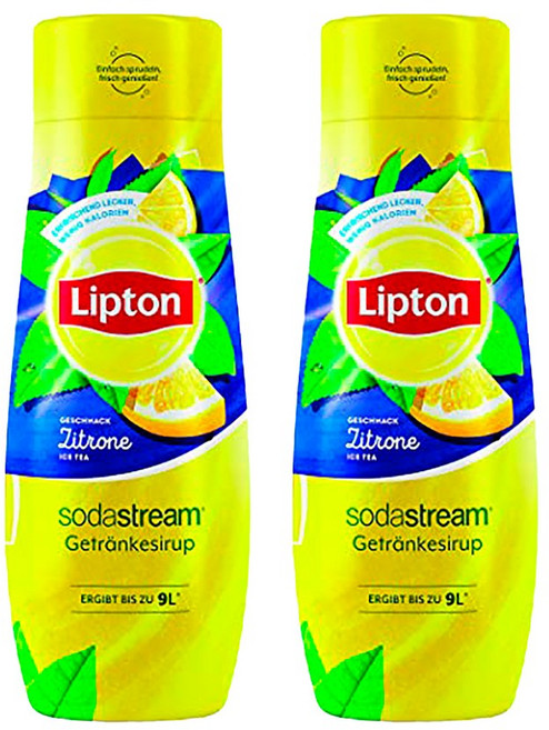 독일 소다스트림 립톤 아이스티 시럽 9L제조가능 440mlx2개, 940ml