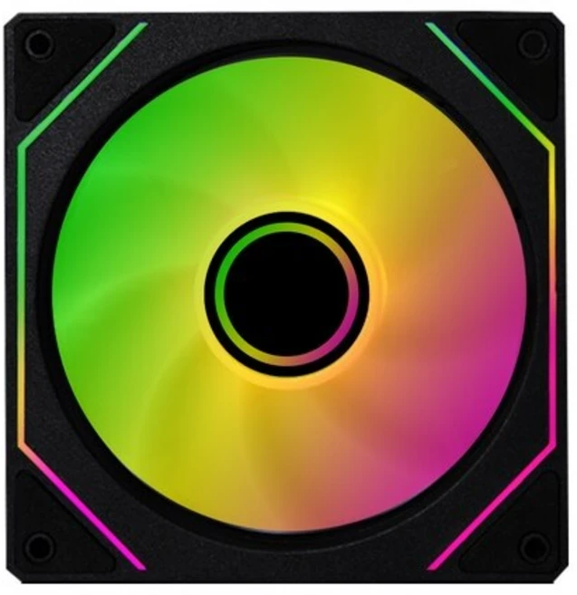 몬스타 가츠 XF120 (블랙) 컴퓨터 케이스 120m 팬 쿨러, 리버스 블랙, 1개 - 쿠팡