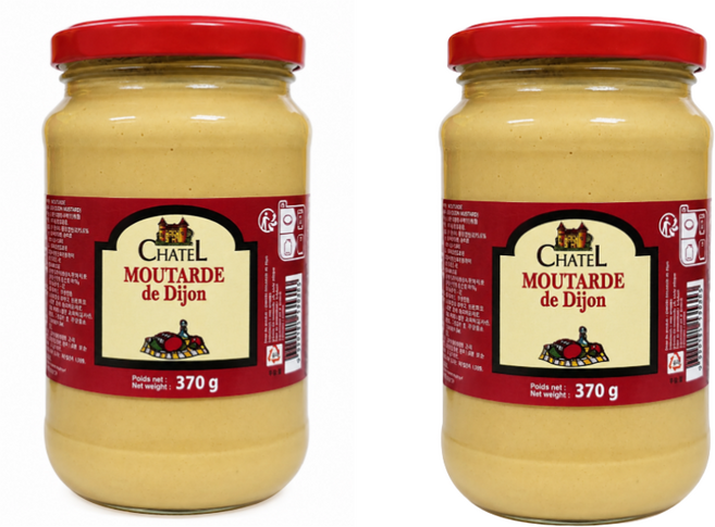 COVINOR SAS CHATEL 샤텔 디종 머스타드, 2개, 370g