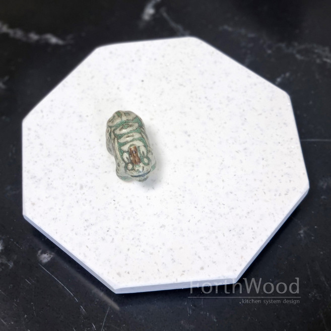 포스우드 국내제작 무드업 인조대리석 다리있는 냄비받침 12T 인테리어 주방용품 대리석냄비받침, 1개, 스와니