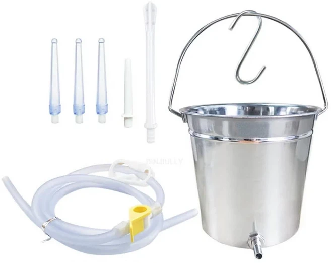 재사용 관장기 세트 스테인리스 무독성 커피 (대장 세정 디톡스용 노즐 포함), 02 2L