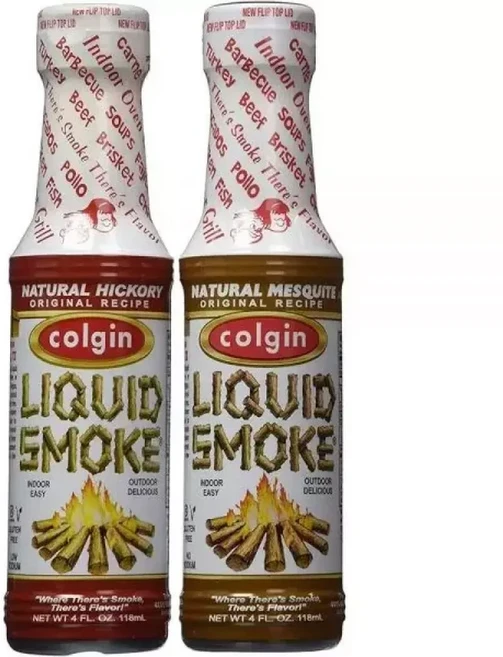 Coin Gourmet Liquid Smoke 메스키트 히코리 맛 각 113.4g 4온스 번들 2품목, 1개