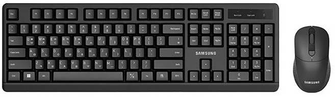 삼성 무선 키보드 마우스 세트 키스킨제공 블랙, 일반형, SP-R1600