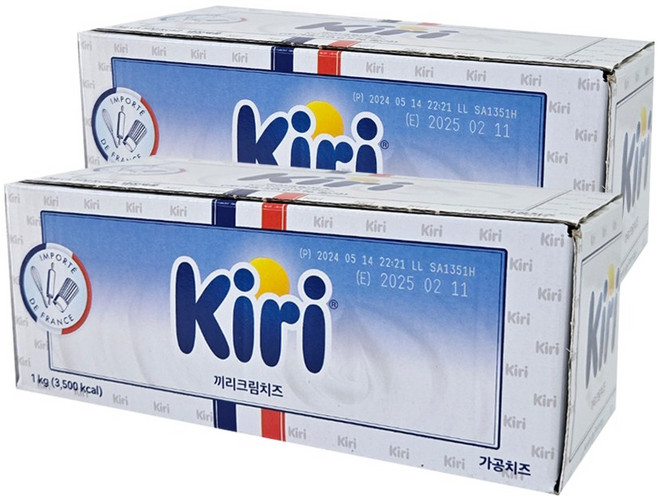 크림치즈 끼리 1kg, 2개