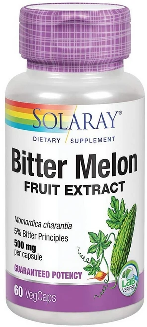 Solaray 솔라레이 여주 효능 500mg Non-GMO Bitter Melon (60 캡슐), 1개, 60정 - 쿠팡