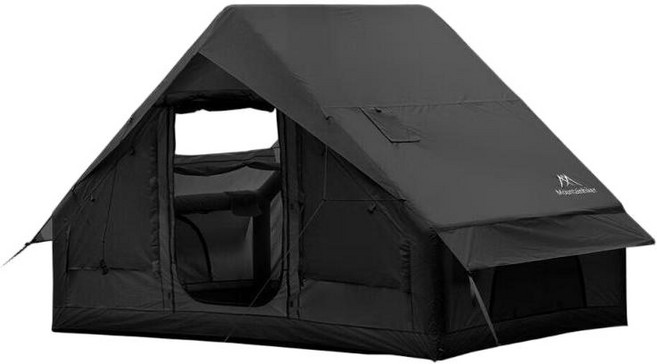 마운틴하이커 Mountainhiker 아웃도어 캠핑 에어텐트6.3 SZK1337 돔 쉘터, 블랙, 4인용