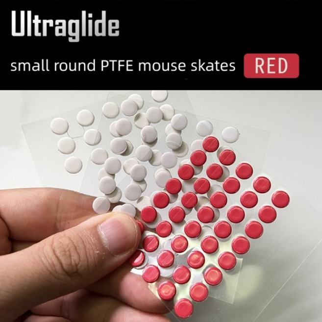 Ultraglide 작은 둥근 점 PTFE 마우스 스케이트 DIY 글라이드 피트 얼음 제어 속도 버전 내마모성 Esports, 23 brake matt 100pcs