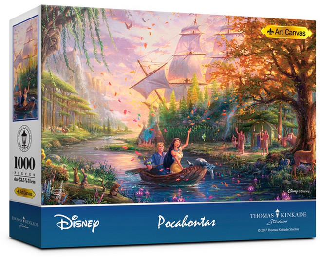 디즈니 토마스 킨케이드 포카혼타스 직소퍼즐 7001, 단품, 1000피스, 1개