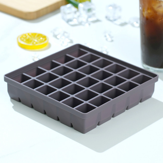 소노리떼 (1+1) 실리콘 얼음틀 국내 생산 아이스트레이 왕얼음틀 파스텔, 퍼플그레이, 2개