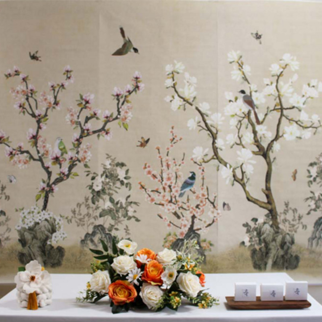 파티렐라 백일 첫돌 생일 환갑 칠순 팔순 파티 현수막, 01번 산새소리