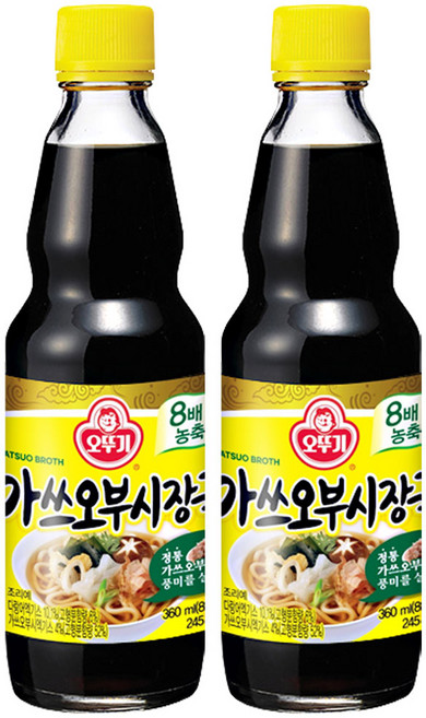 오뚜기 국수장국 가쓰오부시, 360ml, 2개