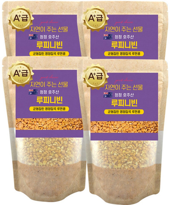 에코홀릭 루피니빈 호주산 루피니빈콩 루핀콩, 4개, 1kg