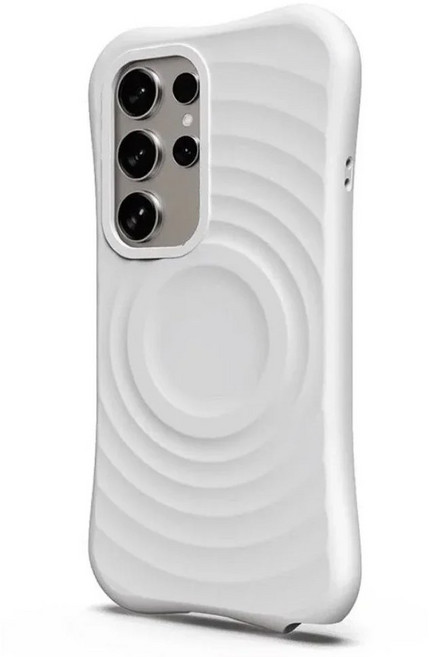 핸드폰케이스 갤럭시 S24 S25 울트라 S 24 플러스 커버 보호 케이스에 대한 블랙 화이트 리플 실리콘 마그네틱 케이스