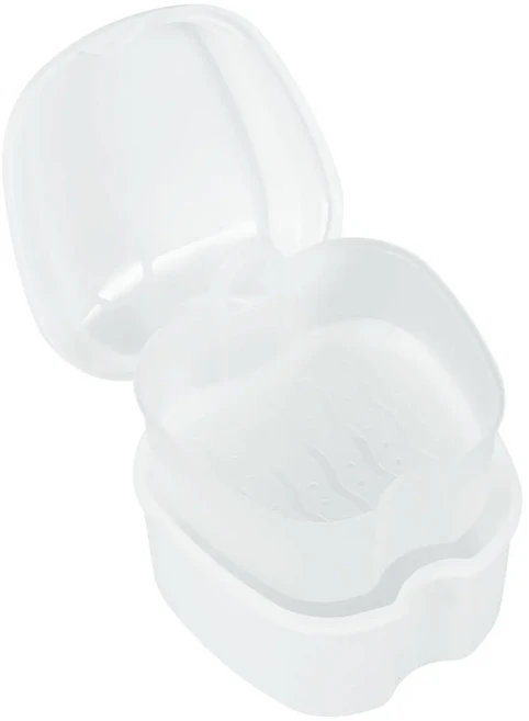 틀니케이스 전문가용 교정용 투명 클리어 리테이너 치아 보관 여행용, 01 white