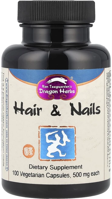 Dragon Herbs 모발 및 손톱용 보충제 500mg 베지 캡슐 100정, DragonHerbs모발및손톱용보충제500mg베지캡슐1, 1개 - 쿠팡