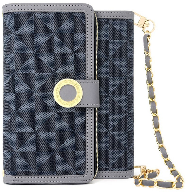 갤럭시S23플러스 루에다 지퍼 지갑형 다이어리 휴대폰 케이스 스트랩 포함