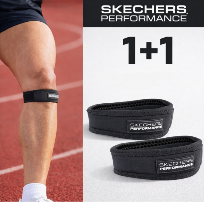 스케쳐스 퍼포먼스 고탄력 슬개건 무릎보호대, 2개