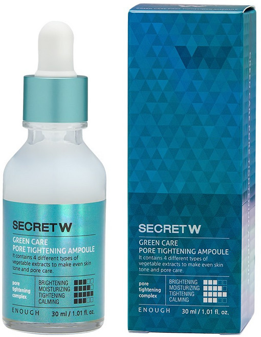이너프 시크릿 위드 그린케어 포어 타이트닝 앰플, 1개, 30ml