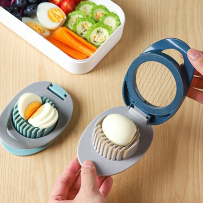 락앤락 2 IN 1 에그슬라이서 - 계란커터기 달걀절단기 삶은계란컷팅자르기 스텐칼날, 1개