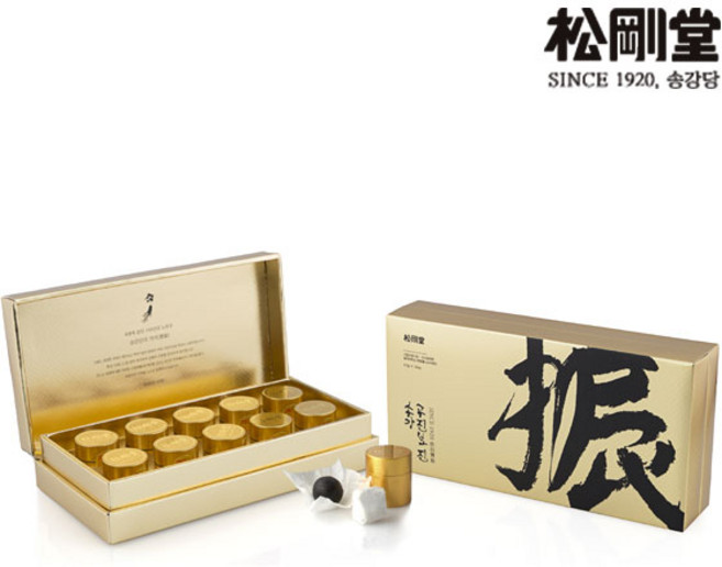 송강당 송강공진보 진(4.5g x 10환)+쇼핑백 산양산삼 (면세점판매), 45g, 1개