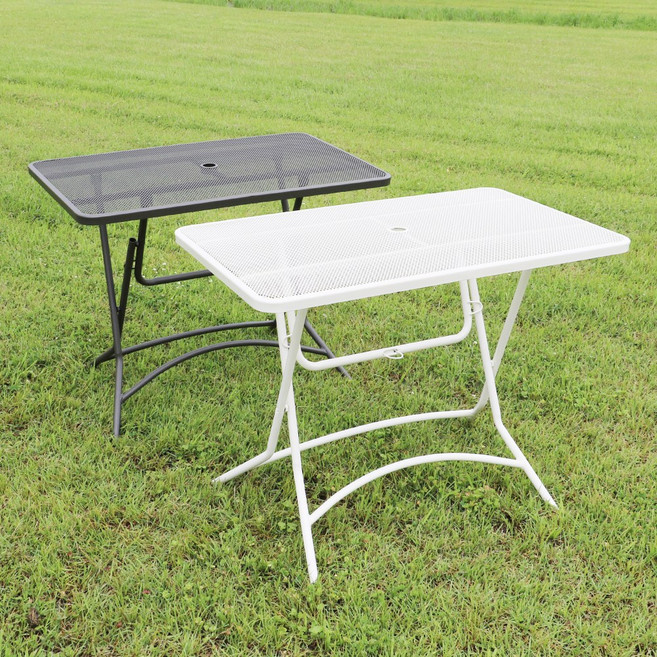 체어센스 오슬로 테이블 1000 야외 접이식, 회갈색