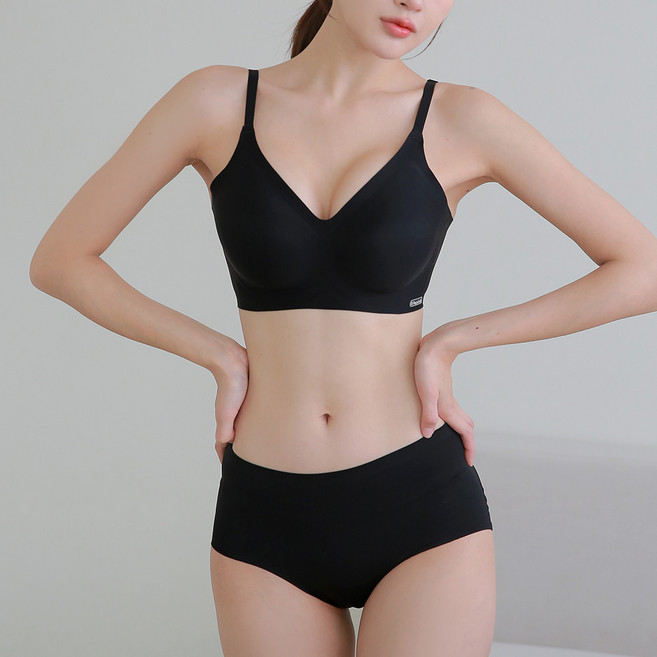 디디오 여성 패드일체형 노와이어 심리스브라 자연스러운 볼륨브라