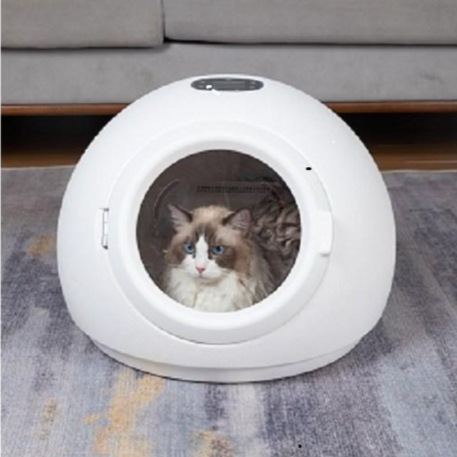 寵物烘乾神器 智能恆溫烘箱 低噪設計 快速吹乾 110V台灣專用, 1個, 800W功率+自動集毛+紫外線殺菌