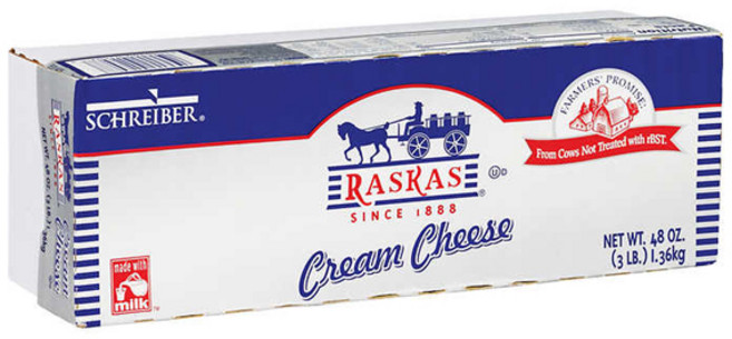 라스카스 크림치즈 1.36kg+아이스박스포장, 1개, 1.36kg
