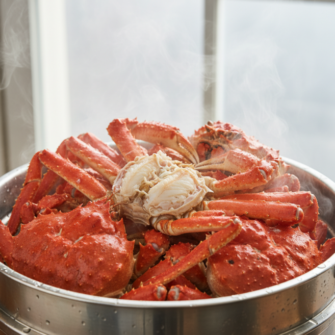 [산지직송] 국내산 동해안 자숙 홍게 신선하고 수율 높은 제철 해산물, 1박스, 4kg(B급,8~12마리,자숙후 2.8kg내외)