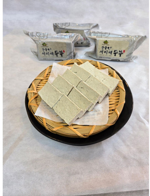 순수한둠비 주식회사 오직 제주콩으로만든 수제 서리태두부, 2개, 320g