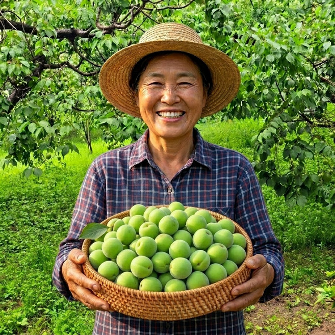 [당일수확] 사이즈별 고품질 청매실 (매실주 매실청 엑기스용 장아찌용), 1개, 매실(대)-5kg