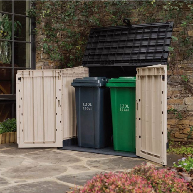 KETER 야외보관함 미니창고 소형창고 테라스수납 우드랜드110 Ver.2.0 신상품