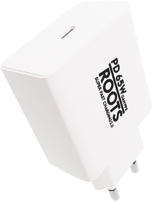 루츠 국내생산 PD 65W GaN PPS C타입 초고속 충전기, 화이트, 케이블 미포함, 1개