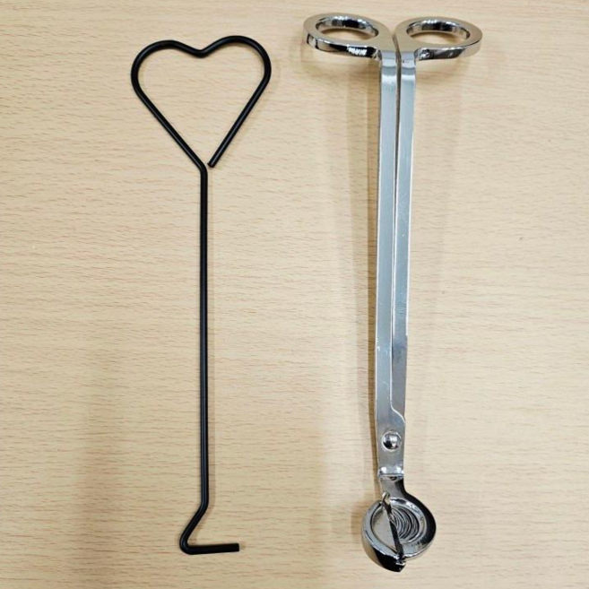 [캔들메이드]윅트리머가위+딥퍼세트, 1세트, 실버