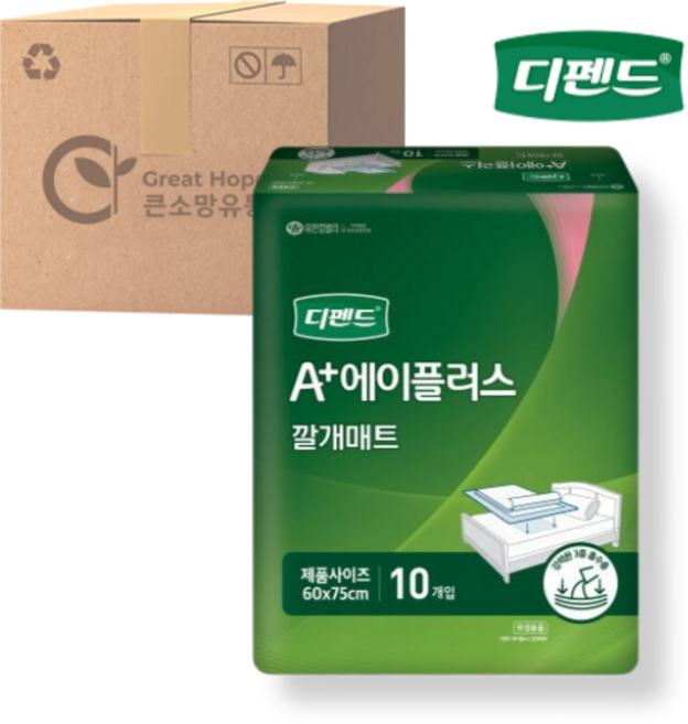 디펜드 에이플러스 깔개매트 10매 5팩(50매), 5개, 10개입