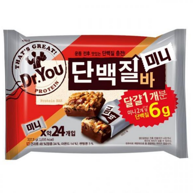 닥터유 단백질바 미니 (-) 골프간식, 1박스, 337.5g