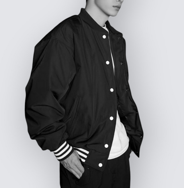 [국내정품] 아디다스 클래식 베이스볼 바시티 자켓 블랙 항공점퍼 활동성 좋은 패딩 스타디움자켓 adc005