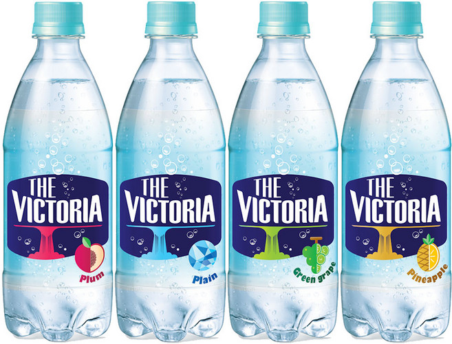 웅진 빅토리아 탄산수 500ml 플레인5개+청포도5개+자두5개+파인애플5개, 20개