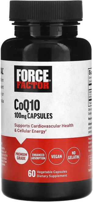 Force Factor CoQ10 100mg 베지 캡슐 60정, ForceFactorCoQ10100mg베지캡슐60정, 1개 - 쿠팡