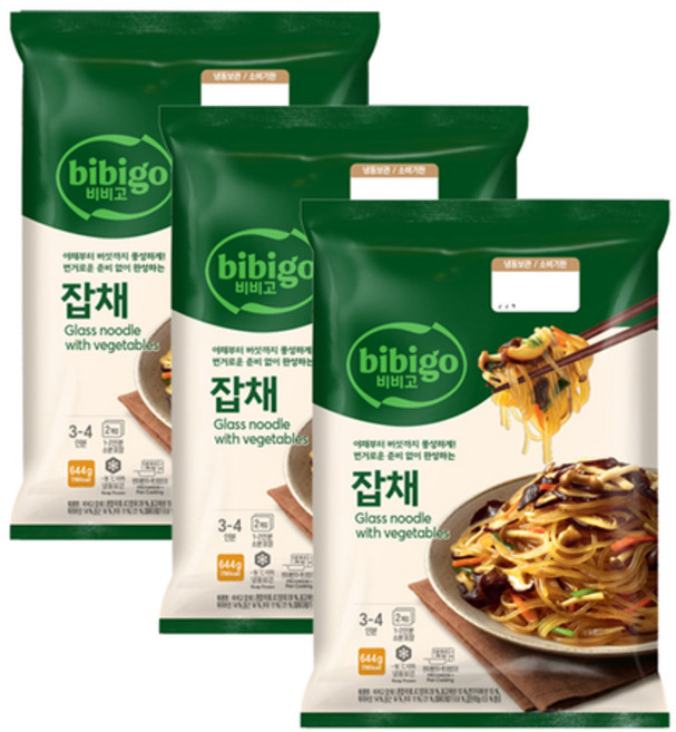 비비고 잡채, 644g, 3개