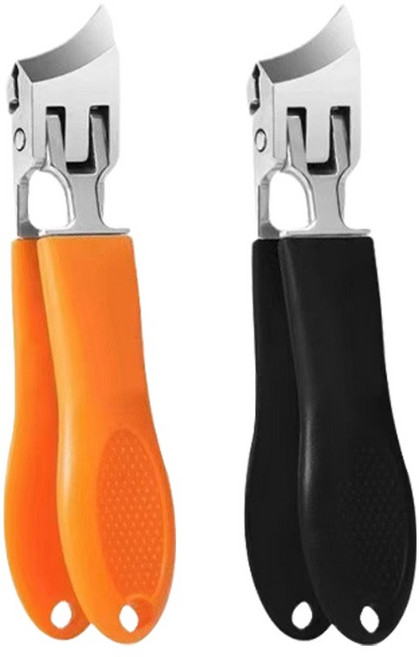 독일 1/1+1 사선형발톱깎이대형 사선 손톱깎이, 2개, 오렌지
