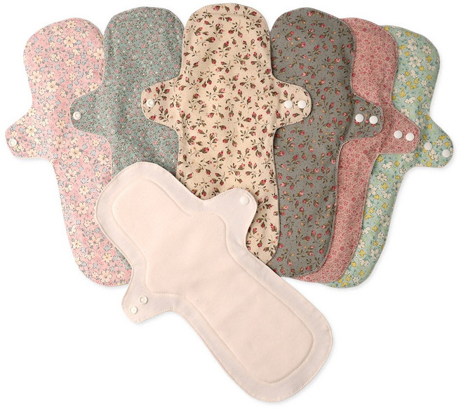 빨아쓰는 유기농 오가닉 요실금 패드 성인용 천기저귀 다회용패드 다용도패드 세트, 랜덤, 3개입