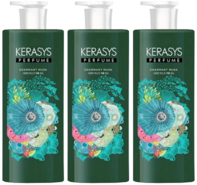 케라시스 샤르망 머스크 퍼퓸 린스, 600ml, 3개 - 쿠팡