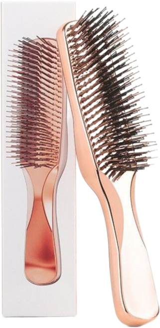 4 in 1 프리미엄 두피 마사지 샴푸브러쉬 헤어 두피클렌징 마사져브러쉬 볼륨 데일리, 1개, 로즈골드