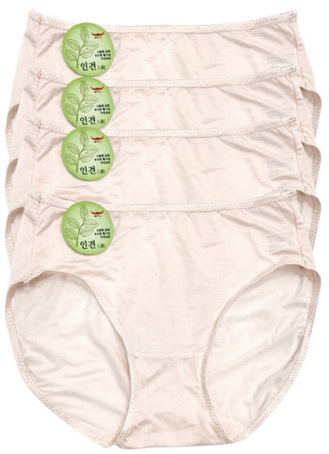 인유어스 여성용 할머니 인견팬티 빅사이즈 편한 팬티 4종세트 90~105