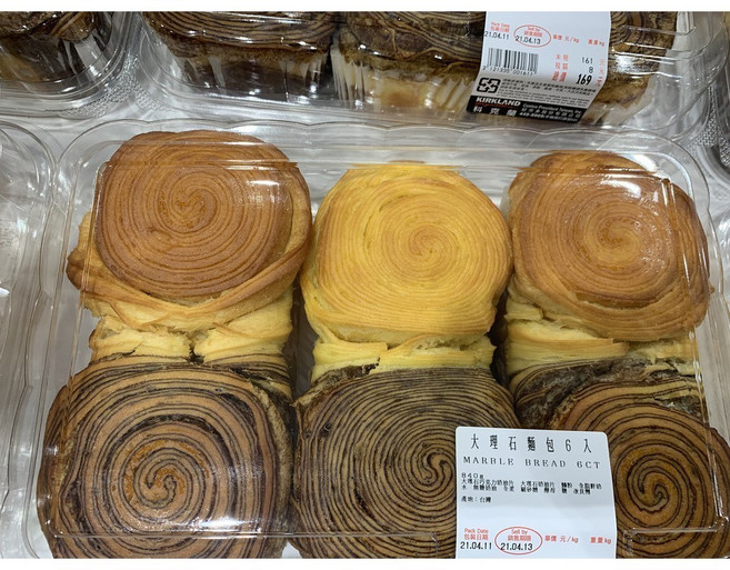 科克蘭 大理石麵包 6入, 840g, 1個
