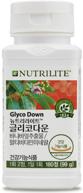 암웨이 뉴트리나이트 글리코다운 180정 (더 나은), 1개