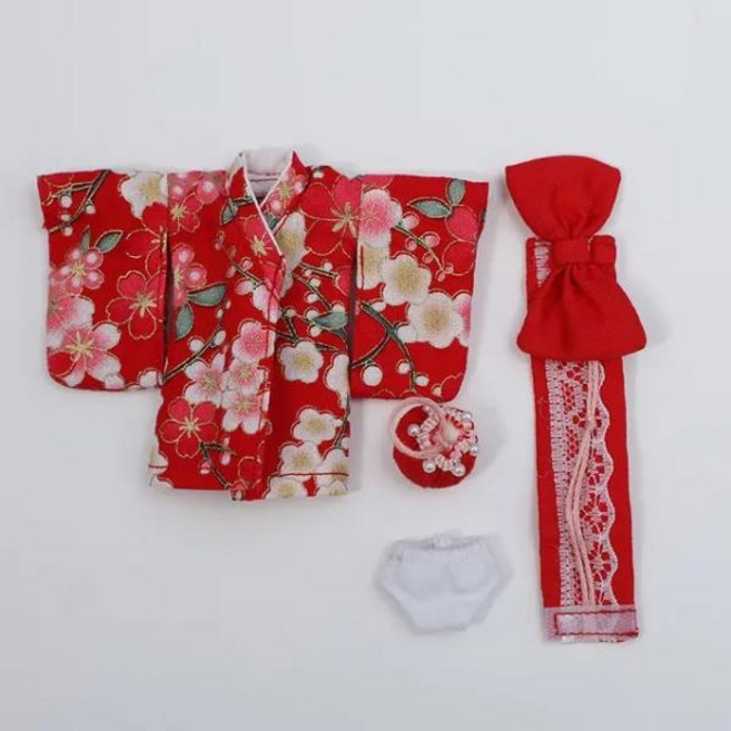 Ob11 인형 옷 기모노 유카타 세트 1/12bjd 의상 Obitsu 11 GSC 클레이 몰리 의류 액세서리 신제품, 18. A (3), 1개