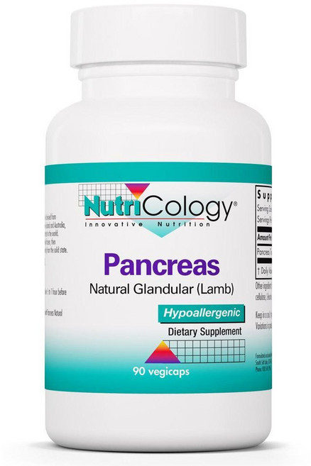 뉴트리콜로지 췌장효소 720캡슐 / NutriCology Pancreas Natural Glandular 720 Capsules, 1개, 90정